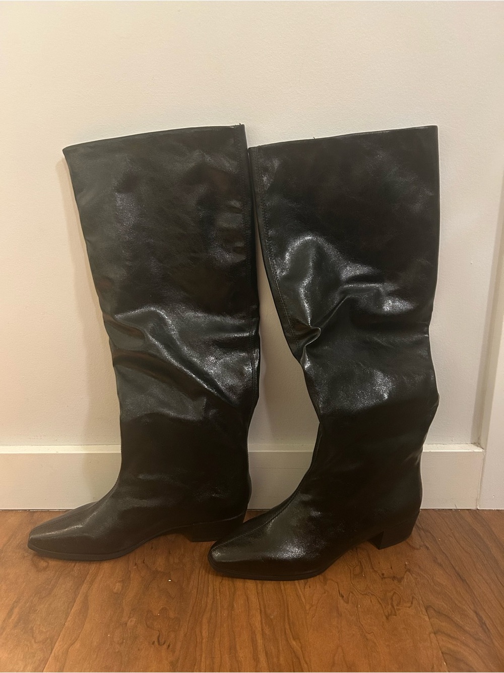 Call It Spring Kamryn Boots - size 8 Classic Black Knee-High Women's Boots